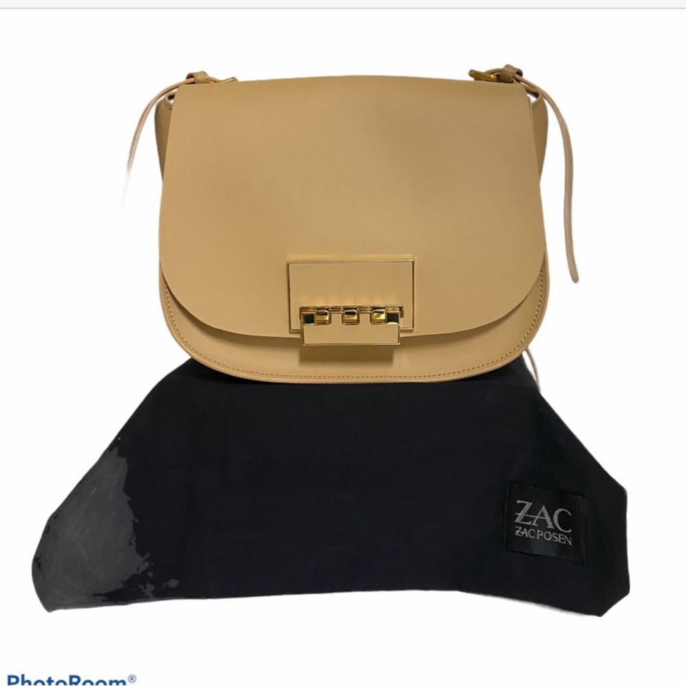 ZAC POSEN Eartha Iconic Leather Saddle Bag